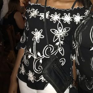 HP🌟ONCE AGAIN STRAPLSS ON /OFF SHOULDER TOP L /XL